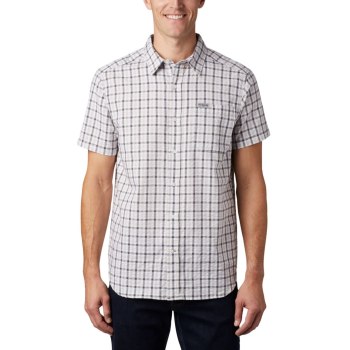 Columbia Brentyn Trail Short Sleeve Seersucker, Camisa Grises Para Hombre | 564721-CQB